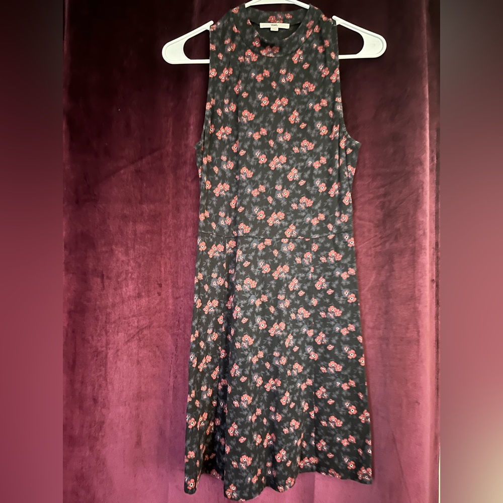 Vans Dress Black with Purple and Red Flowers